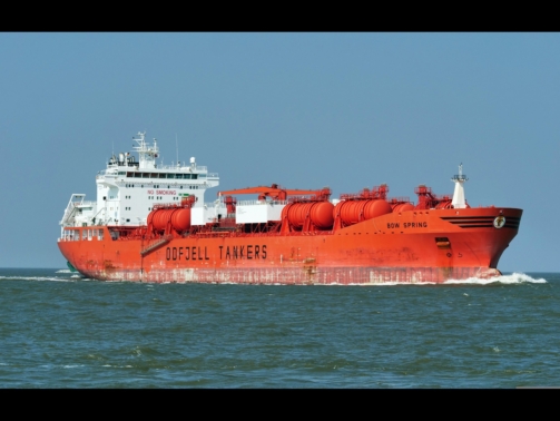 Side of oil tanker